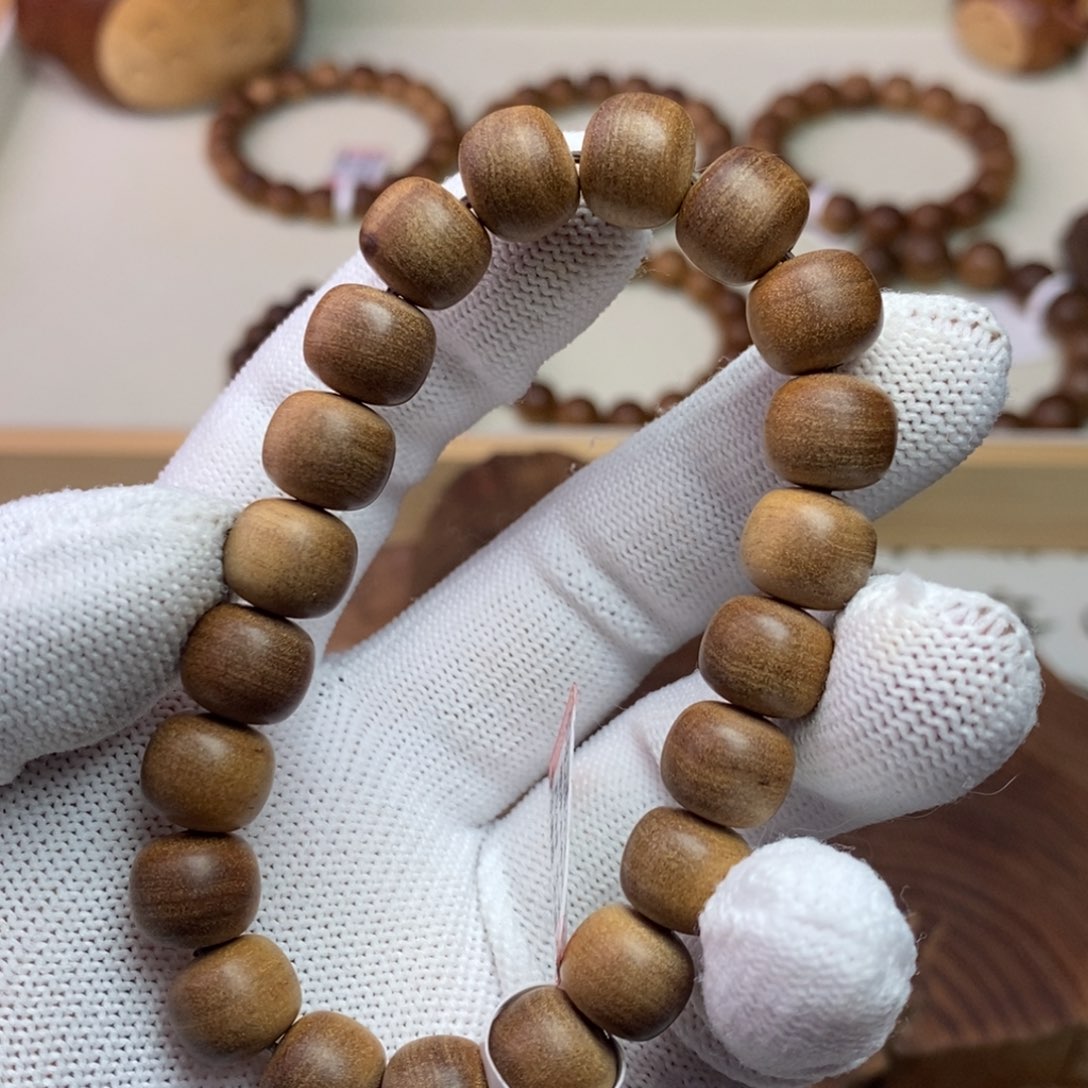 檀香木手串/手链印度迈索尔老山檀9*10沉水留疤