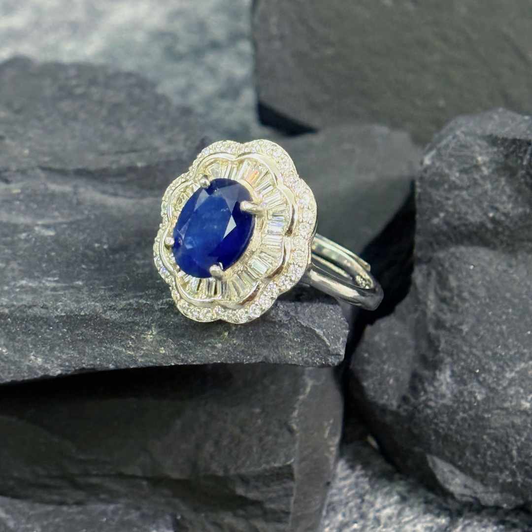 ZBLBJ455-天然蓝宝石戒指【3克拉皇家蓝】