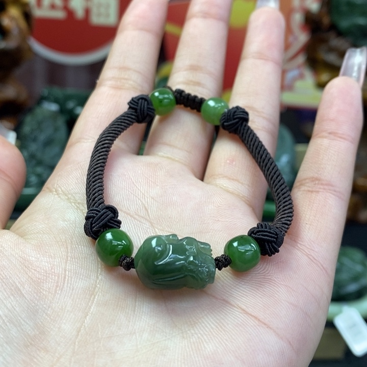 和田玉手绳未镶嵌