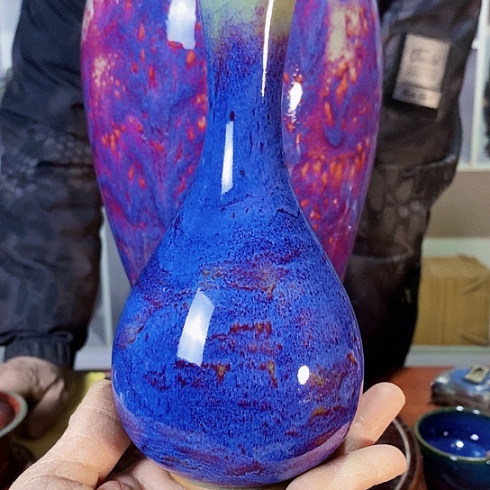 摆件尚峰钧窑作品丹瓶