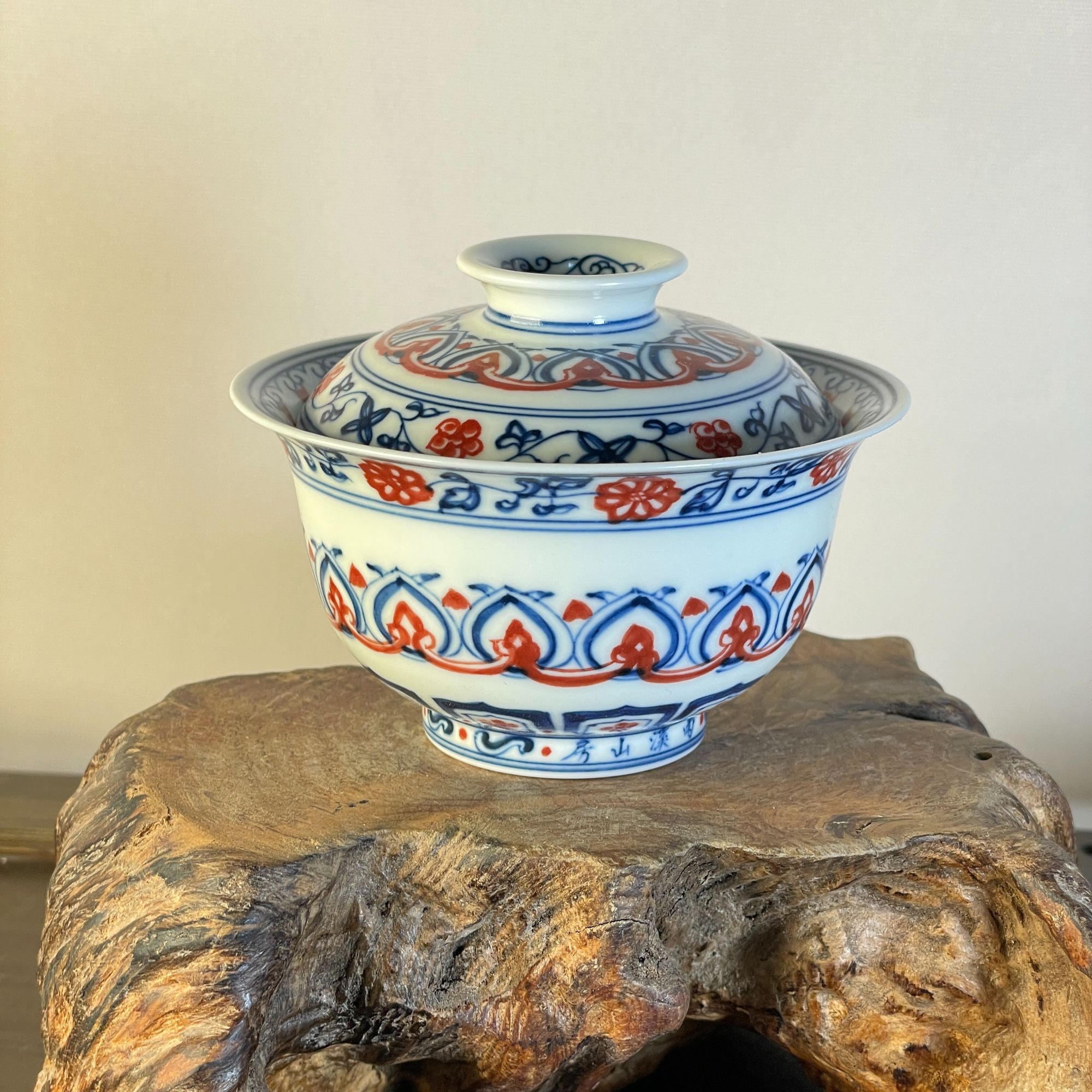 雨溪 宝相盖碗 10407