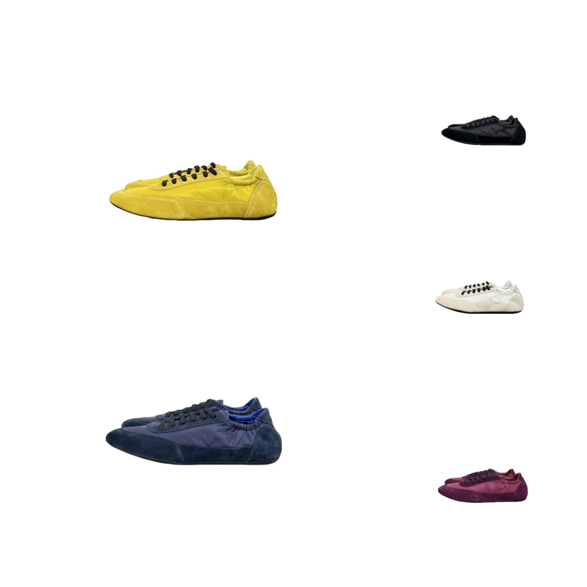 拉达 25SS复古尼龙拼接芭蕾德迅鞋