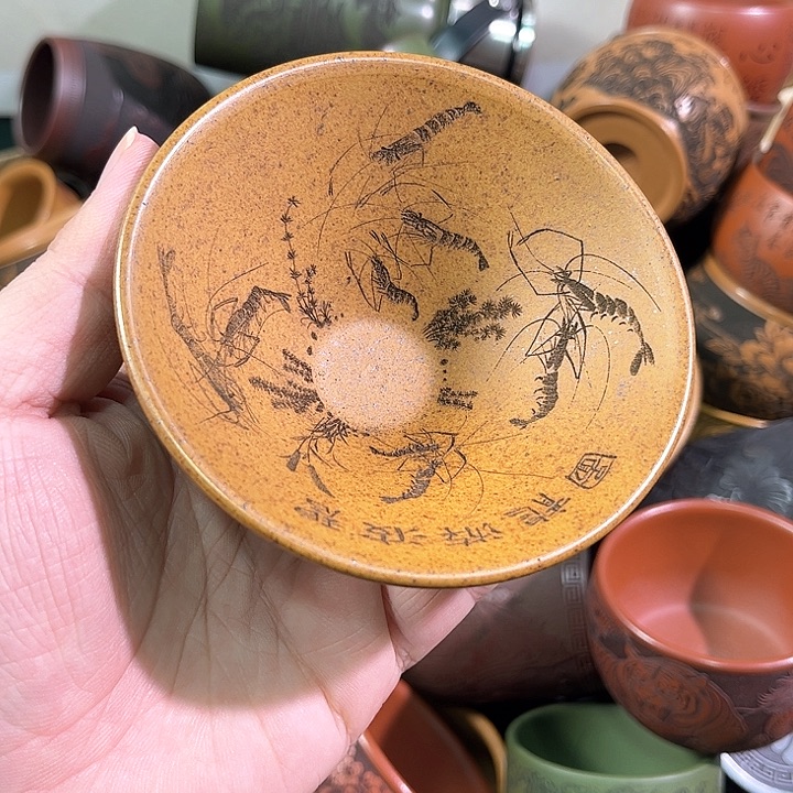茶杯紫砂全手工紫砂主人杯