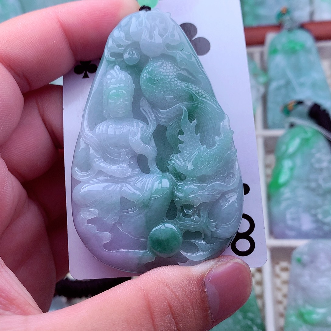 翡翠未镶嵌吊坠(不含链)