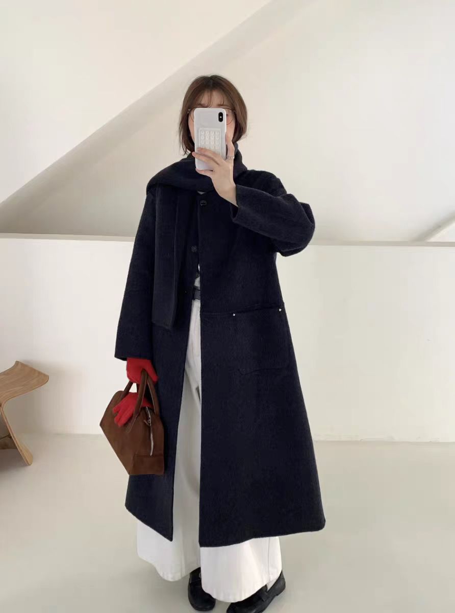 【娟娟甄选新号宠粉】2025新款秋冬双面呢外套宽松网红设计师112