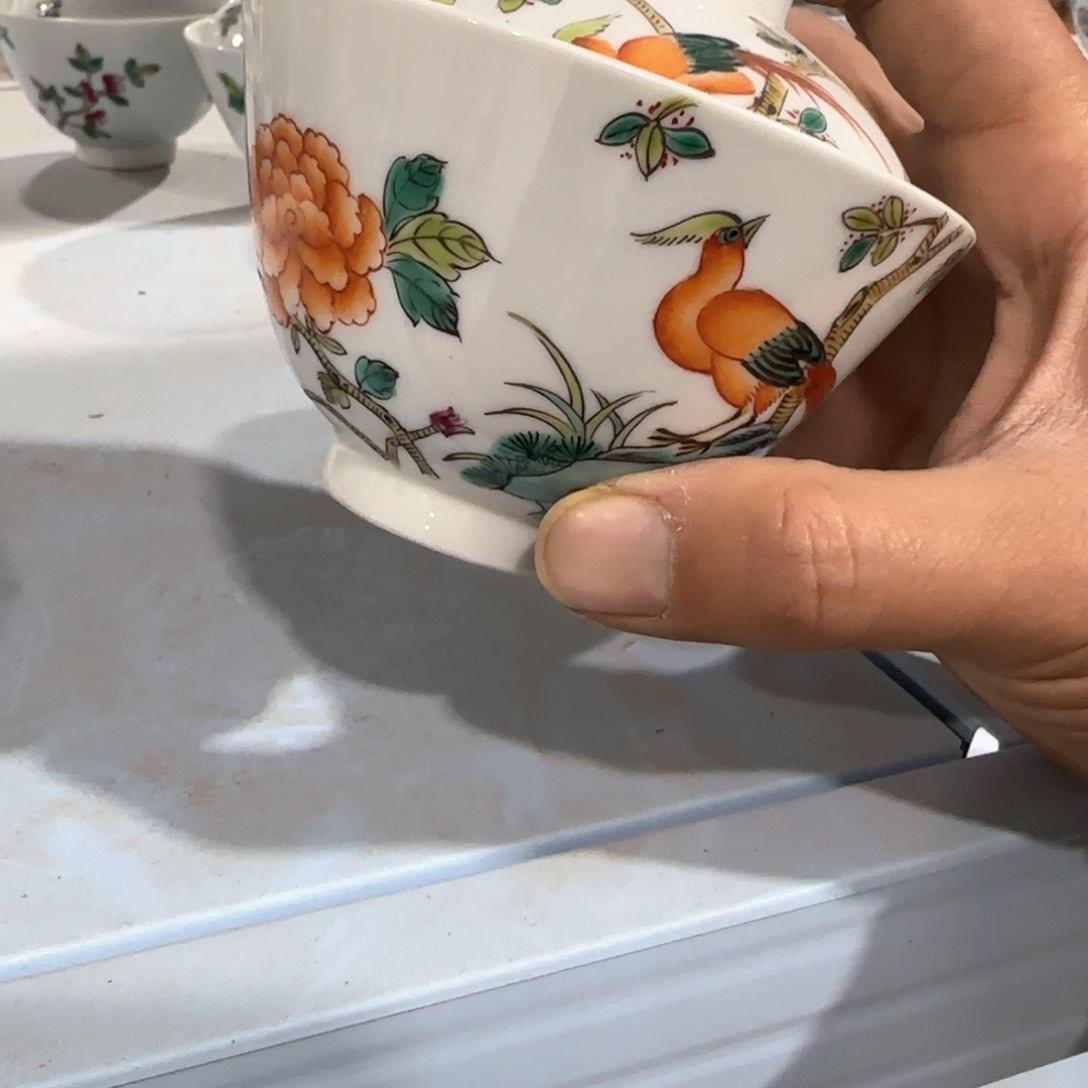 瓷片摆件手绘瓷器全部处理