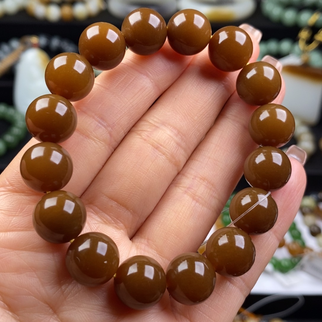 和田玉手串未镶嵌