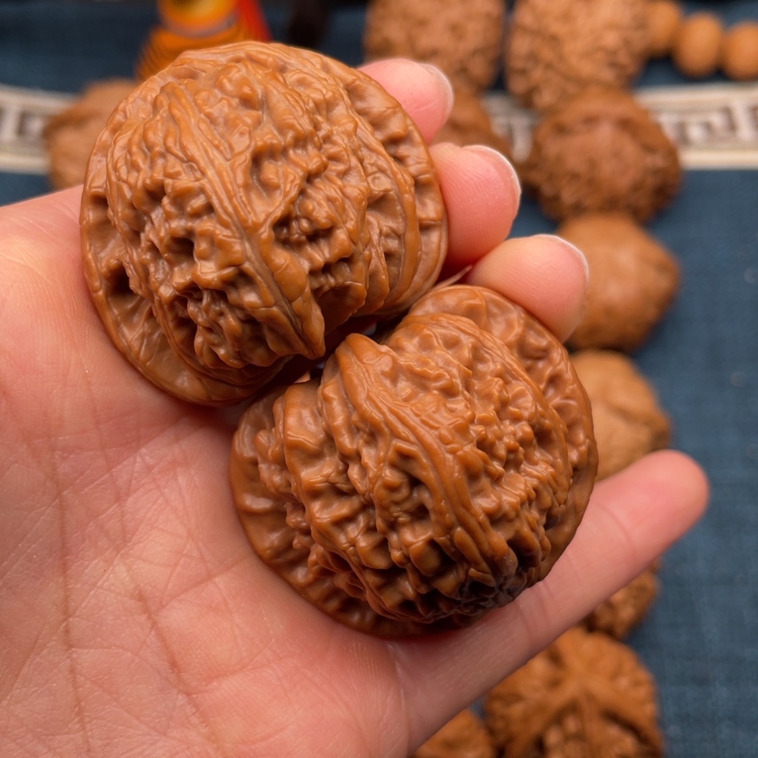 把件文玩核桃41全品白狮子