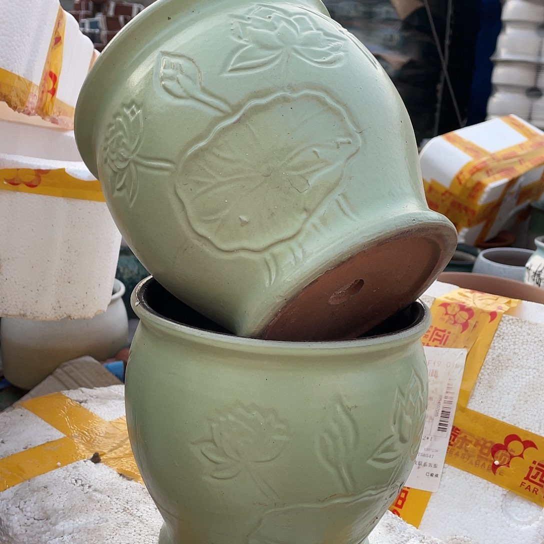 红陶宜兴紫砂花盆