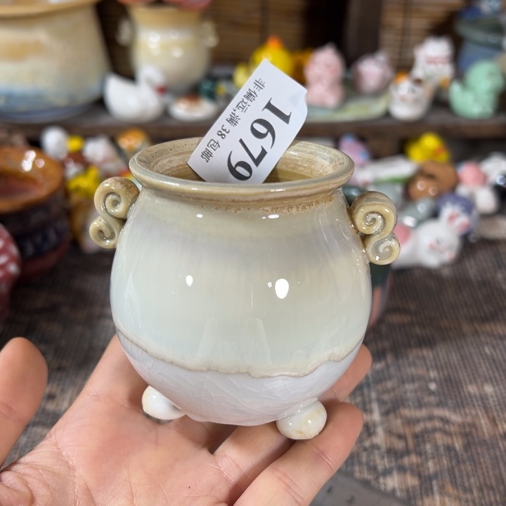 活动价满30包邮景德镇手工花盆
