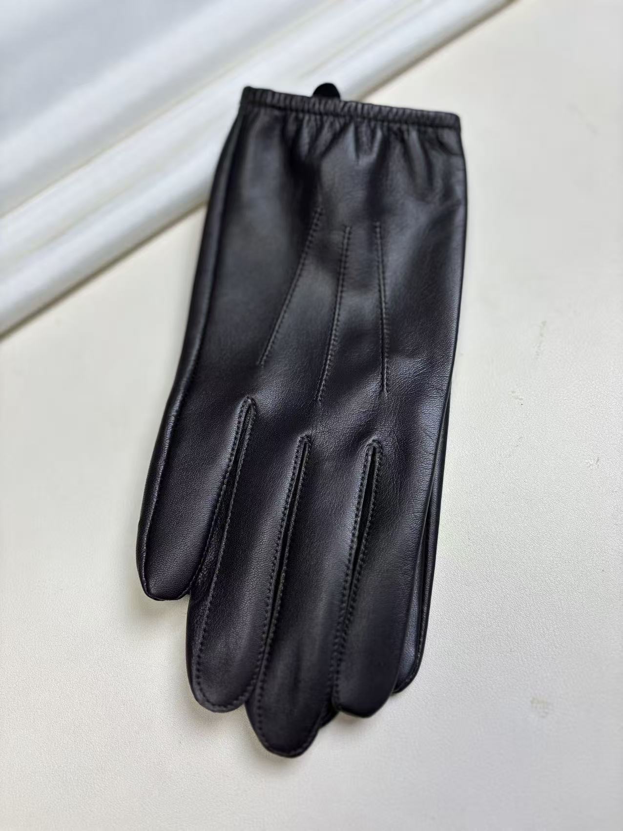 进口西班牙山羊皮男士非触屏裸皮无内衬开车舒适司机保暖