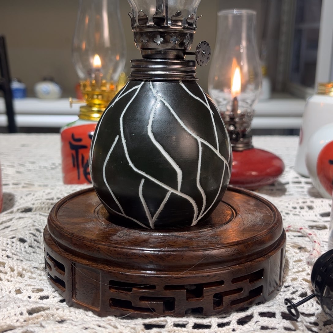 摆件景德镇陶瓷香薰灯