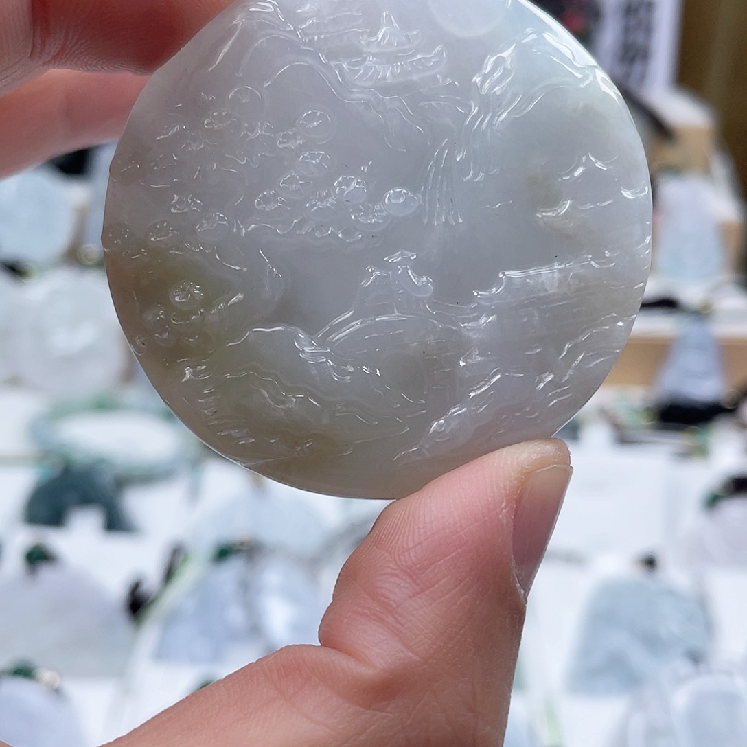 翡翠颈饰未镶嵌0431挂件