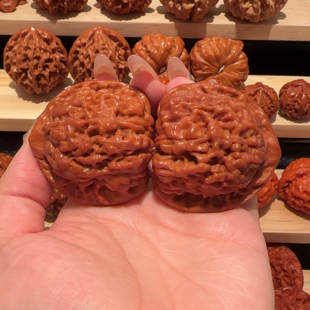 文玩核桃吊坠官帽47精品2707