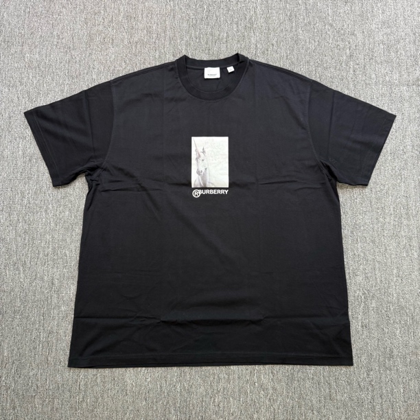 95新 BURBERRY/博柏利 印花logo短袖/XL/