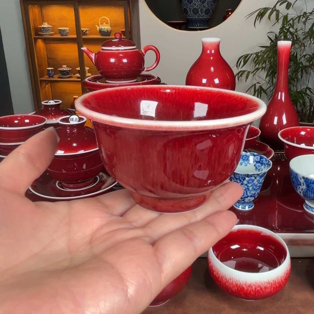 杯小*运闻轩坊原矿郎红压手杯