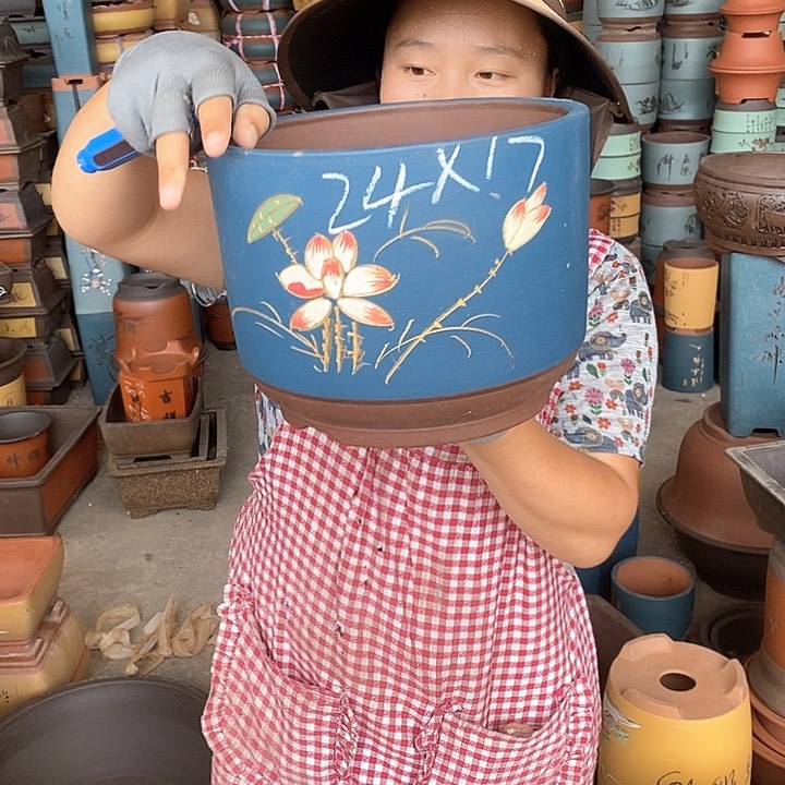 紫砂花盆紫砂花盆
