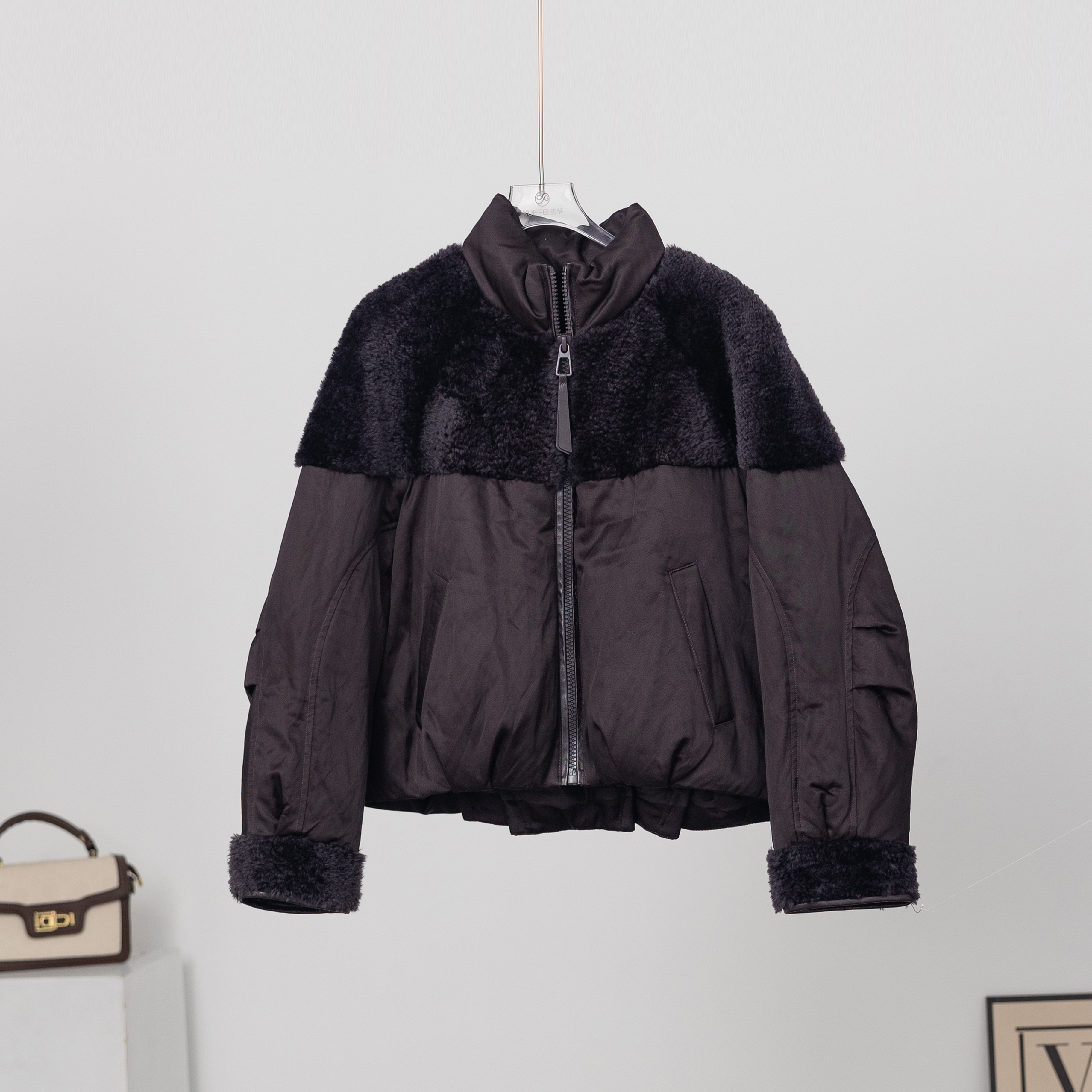 无印心匠k2047 秋冬新款羊毛皮85鹅绒羽绒服 Y284