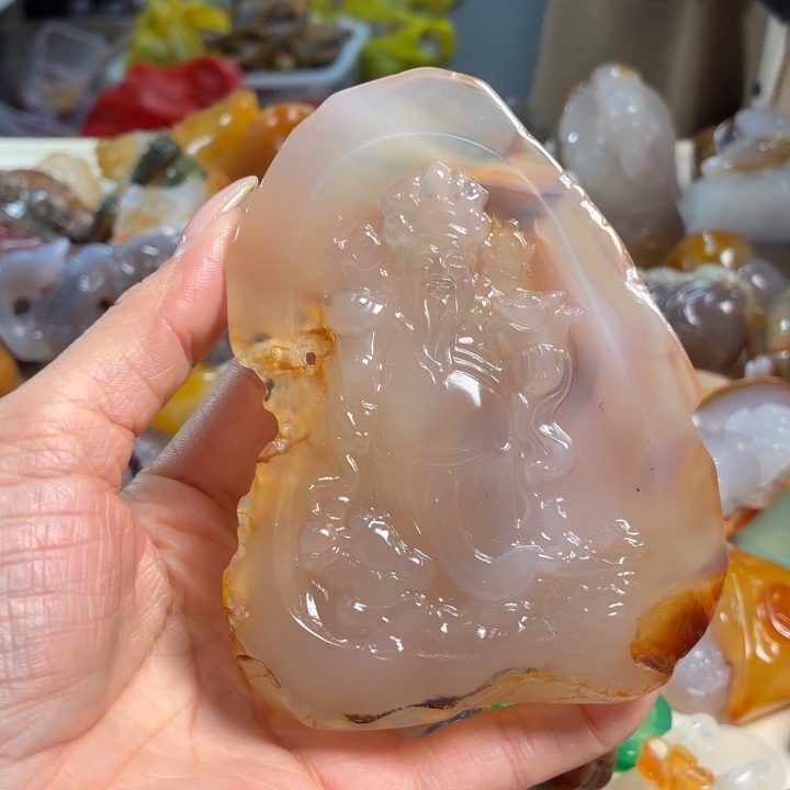 玛瑙/玉髓未镶嵌吊坠(不含链)