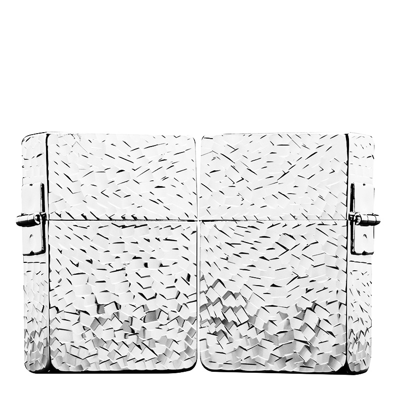 ZIPPO/之宝打火机1935镀银【碎碎冰】正品煤油防风打火机DYJ1