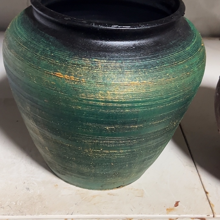 绿金坛子高20口14默认打孔