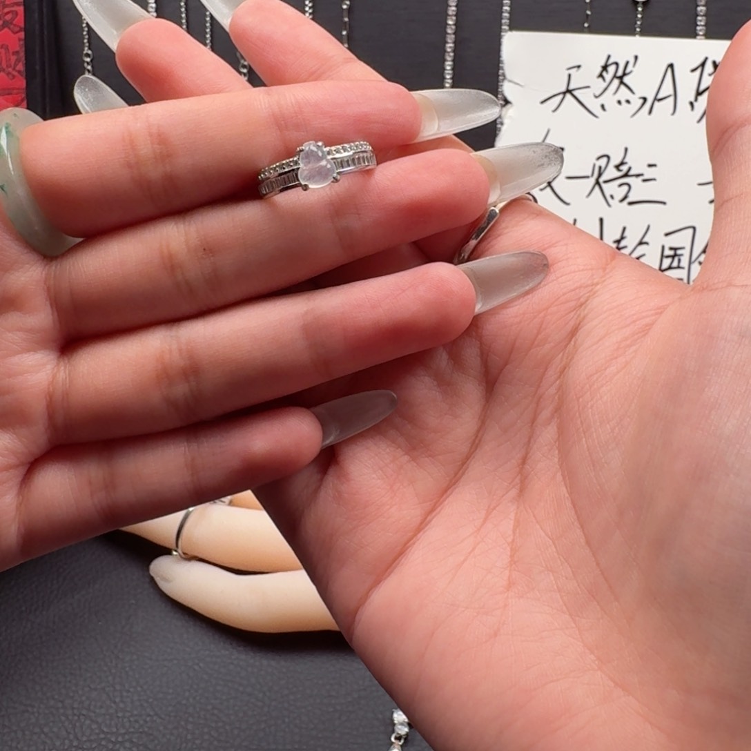 18K金镶嵌手链翡翠翡翠戒指