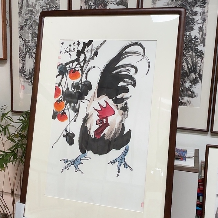 绘画大吉65x95带框