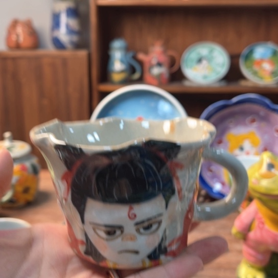 炉景德镇高温瓷盖碗的