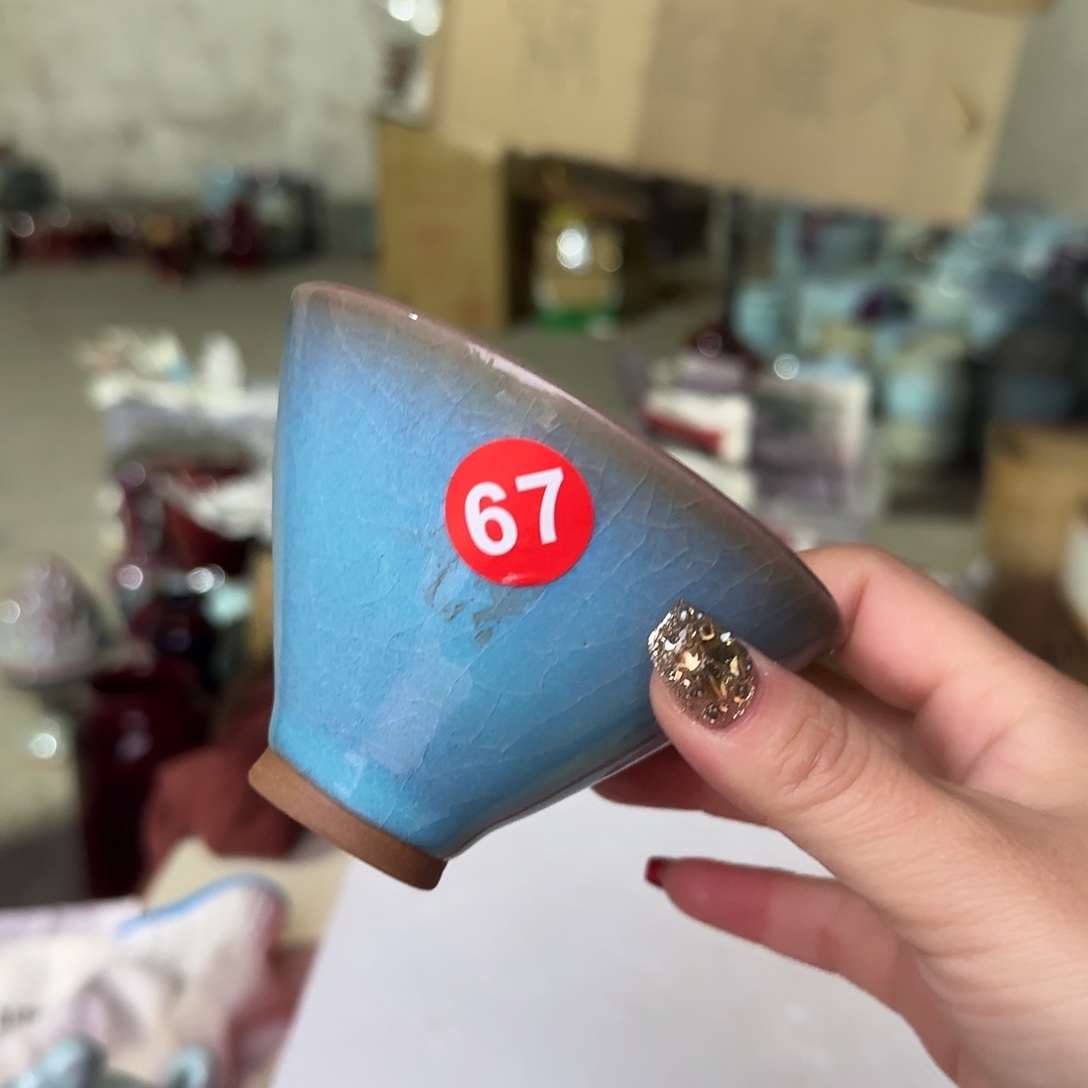 木***间摆件陶郑家钧窑摆件微