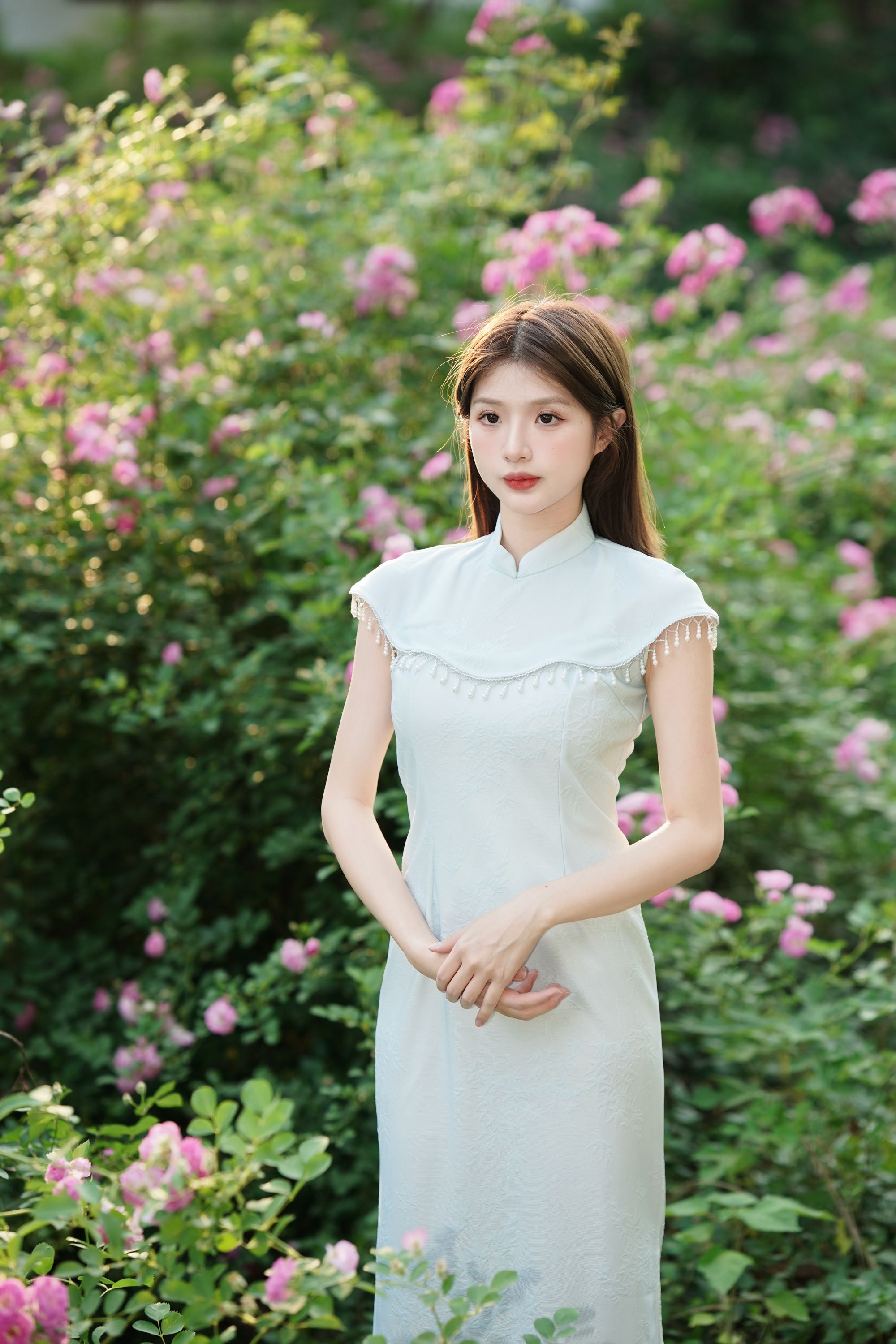 蘑菇《风铃》少女夏季减龄旗袍