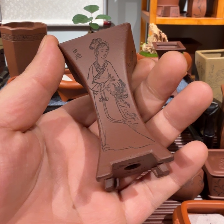 b***y紫砂花盆原矿紫泥