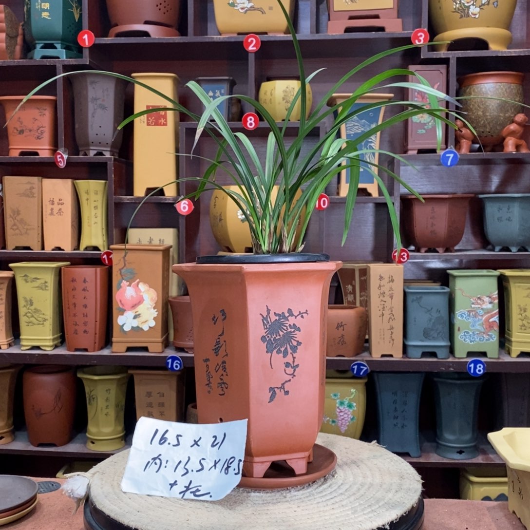 紫砂艺术紫砂花盆