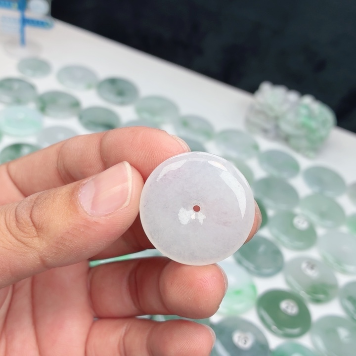 翡翠未镶嵌颈饰缅甸天然A货翡翠30-5.7