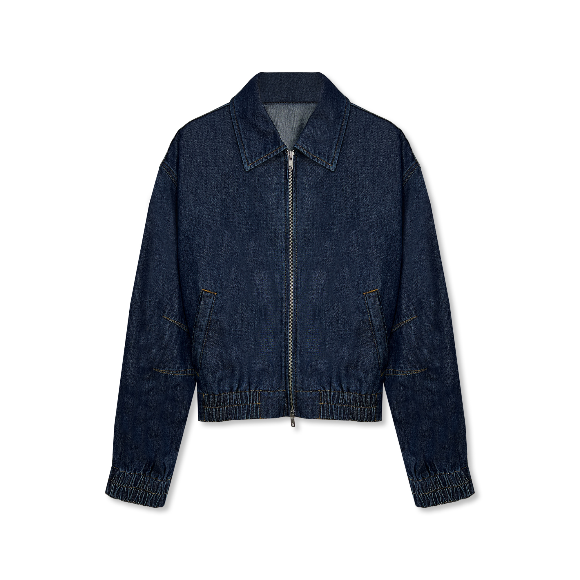 女装拉链翻领牛仔夹克外套/DLL-020