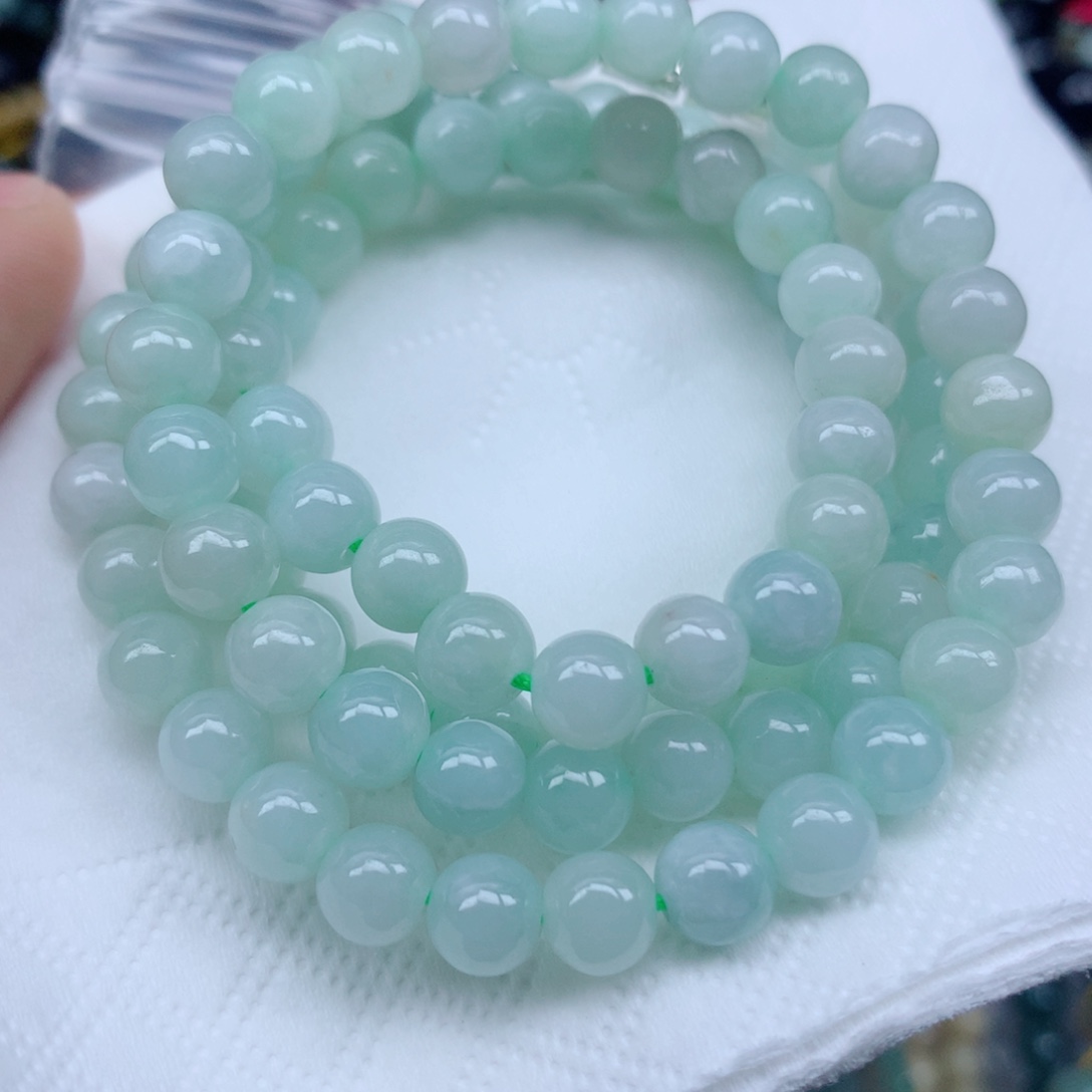 翡翠未镶嵌颈饰珠子翡翠