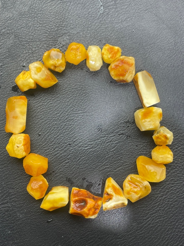 俄料白花蜡质饱满8×9老型一串22颗