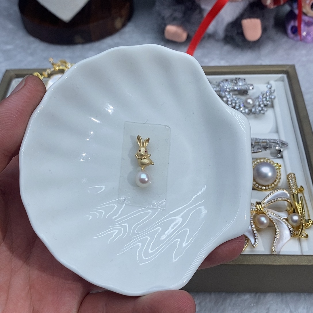 吊坠(不含链)海水珍珠银S925镶嵌