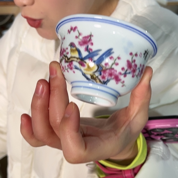 瓷片/////景德镇陶瓷杯子。1个。