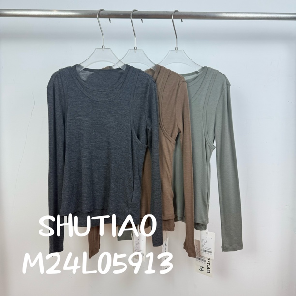 【SHUTIAO】2024秋冬：新款小众设计款两件套M24L05913