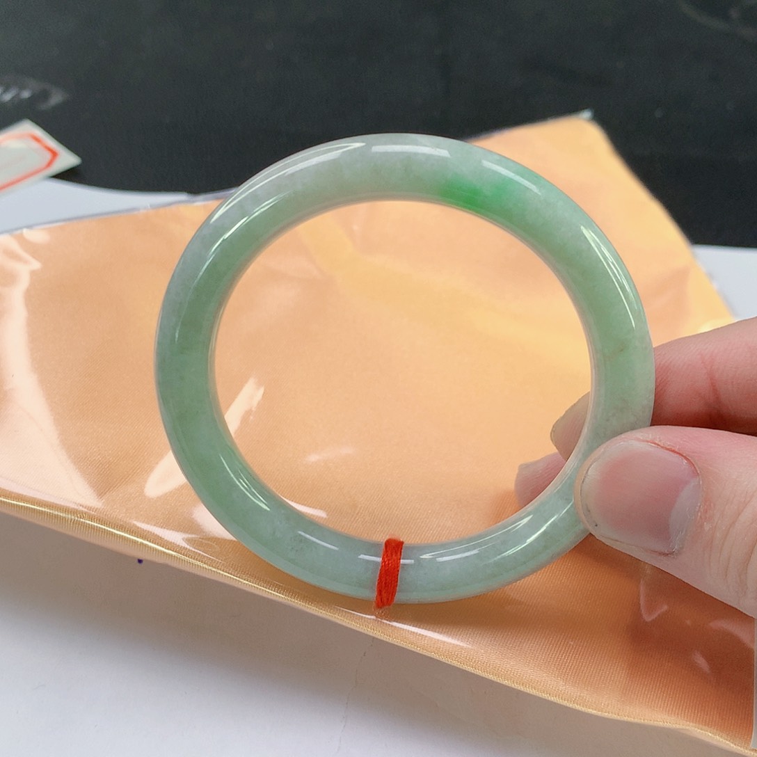 翡翠手镯未镶嵌144缅甸天然翡翠A货