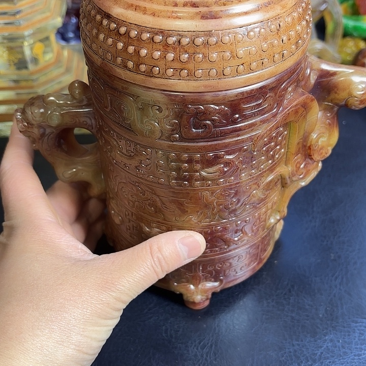 老***》白玉菩提把件一个一个