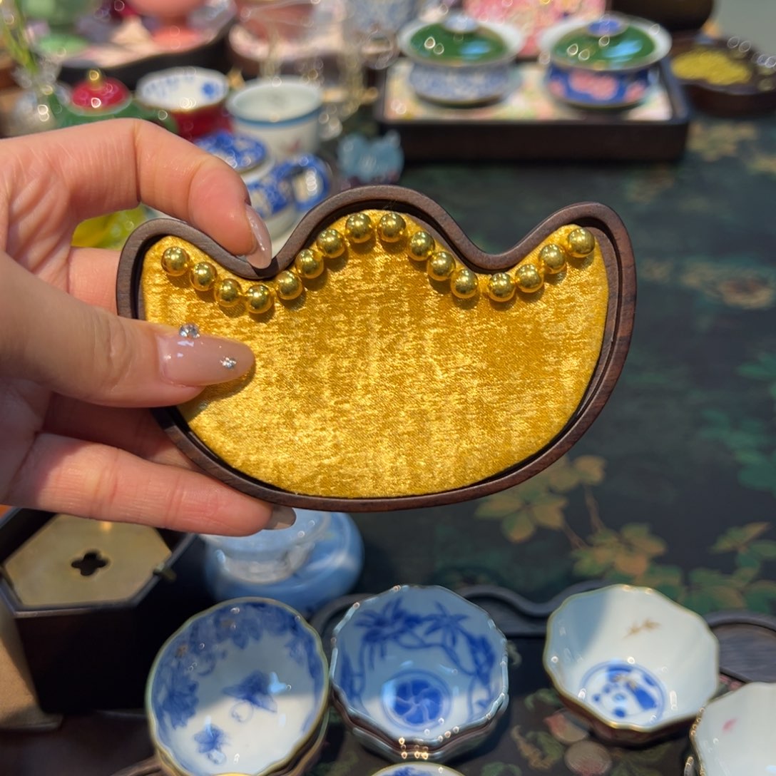 摆件特价元宝杯垫