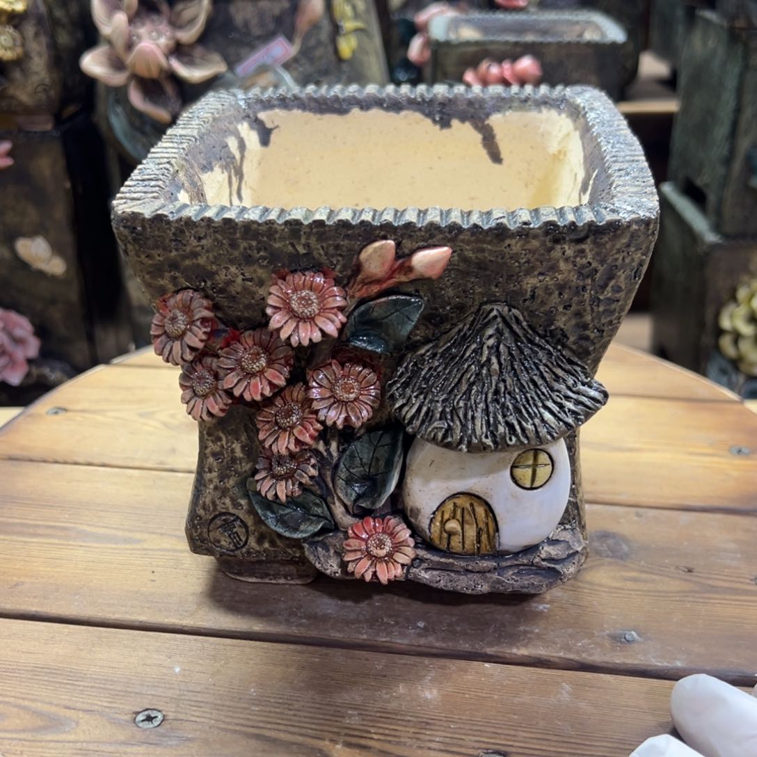 红陶青藤多肉花盆