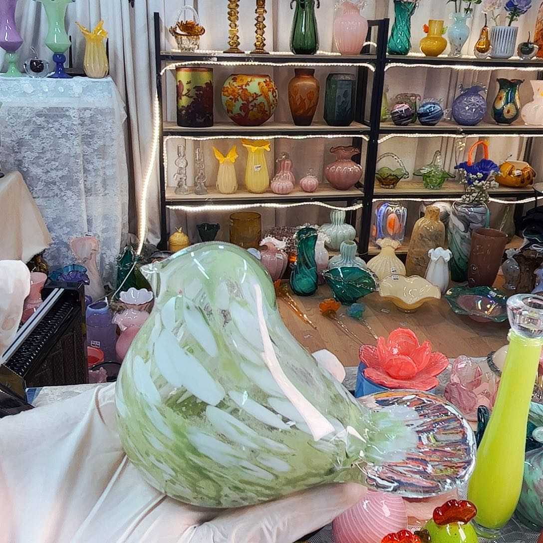 鸟家悦美居琉璃摆件