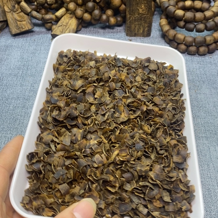 摆件沉香张勺子纯手工切片泡茶煮水熏香块品质高