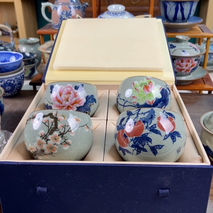 瓷片清**阳手工制作工艺精湛等特点