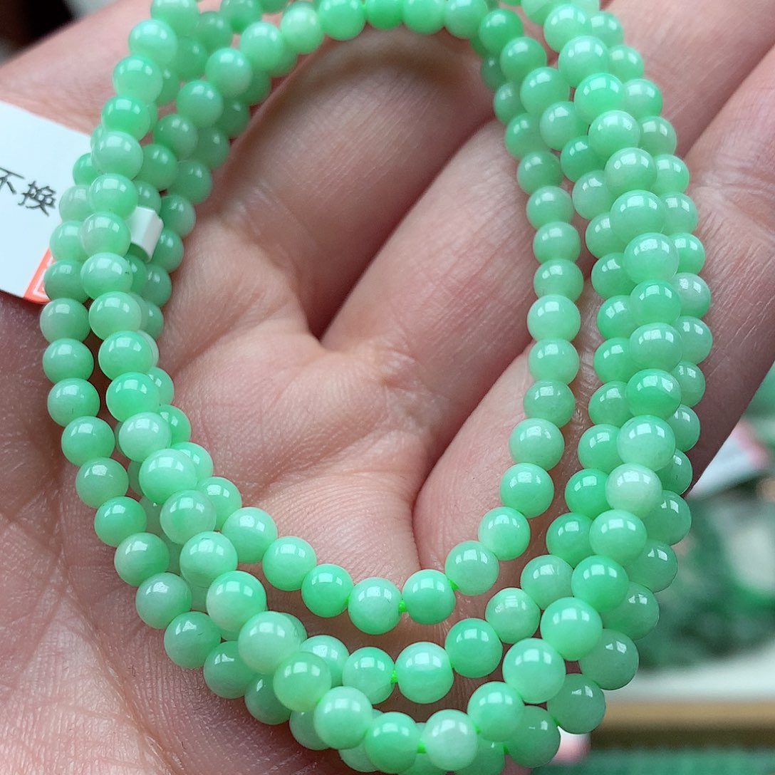 翡翠未镶嵌毛衣链翡翠