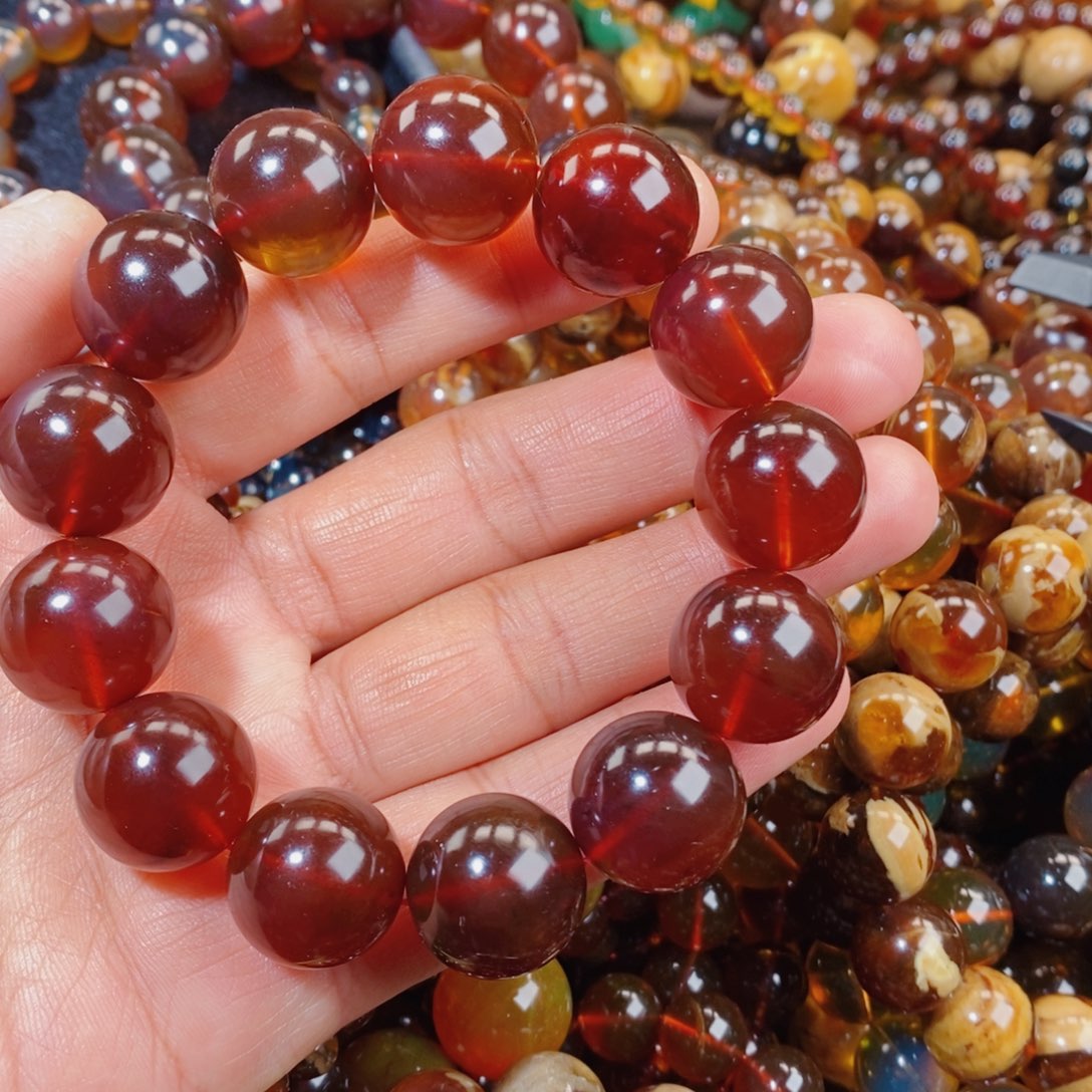 未镶嵌琥珀手链L****8天然缅甸琥珀蜜蜡