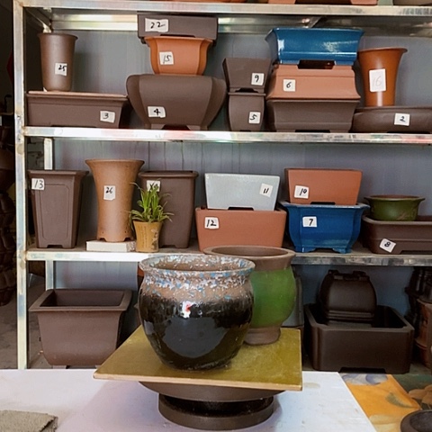 红陶宜兴紫砂花盆