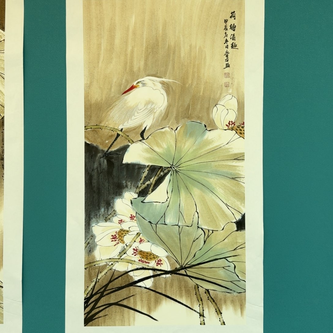 国画李庆友花鸟作品